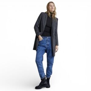 NWOT Zara Herringbone Tailored 3/4 Coat